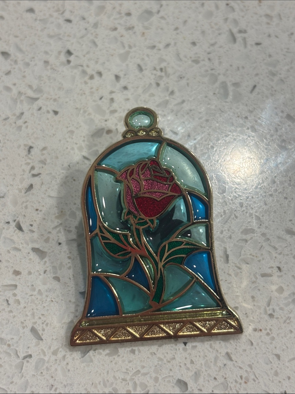 Disney Beauty and the Beast enchanted rose pin